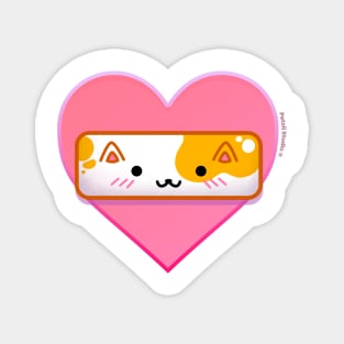 Orange Cat Tower Heart Patoli Studio Magnet