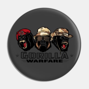 Gorilla Warfare - Gray variant Pin