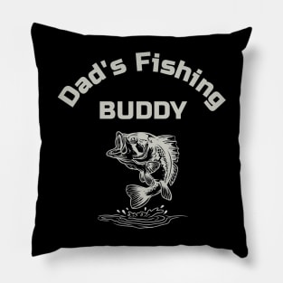 Dad Fishing Buddy Fathers Day Pillow