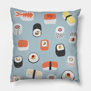 Sushi Roll Maki Nigiri Japanese Food Art Pillow