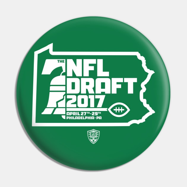 Draft Day (White) Pin by dhartist