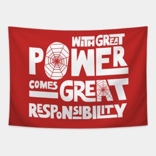 With Great Power Comes Great Responsibility Tapestry