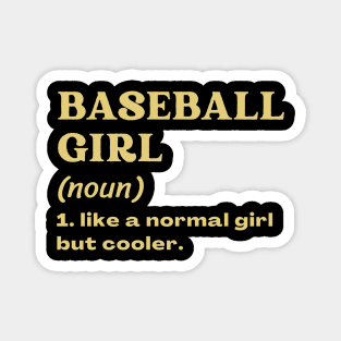 Baseball Girl Magnet