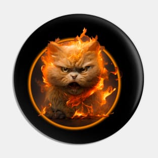 cat fire Pin