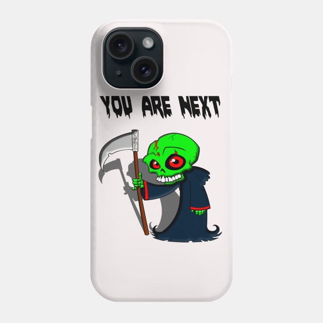 green grim reaper Phone Case by creativeminds