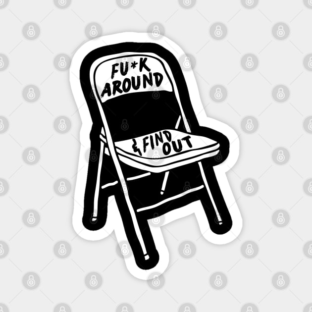 Montgomery White Chair Magnet by The WYLD Tribe