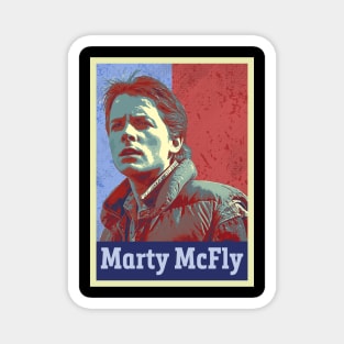 Marty McFly in Hope Style Design Poster Magnet