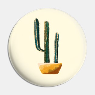 Cactus Plant Illustration Pin