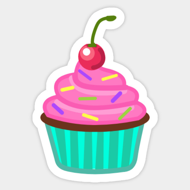 Cupcake Design Cupcake Sticker Teepublic