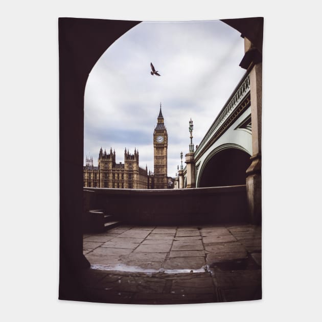 Big Ben Tapestry by opticpixil