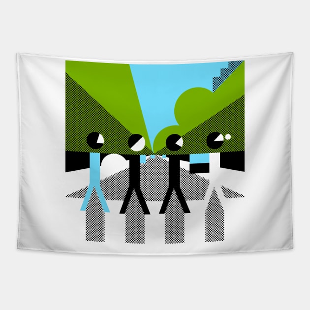 BEATLES  ABBEY ROAD Tapestry by SHAPE ROCK T