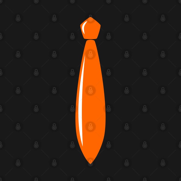 Shiny Orange Tie by Axiomfox