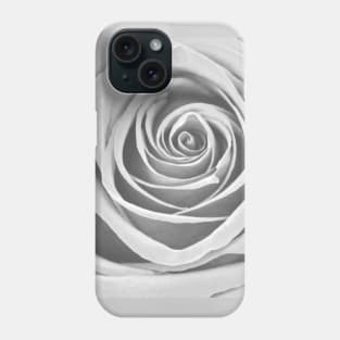 White Rose Flower Detail Macro Phone Case