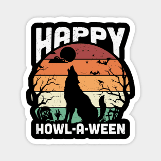 Happy Howl-O-Ween Magnet