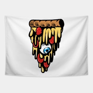 A Melting Pizza Graphic - unique and trending Tapestry