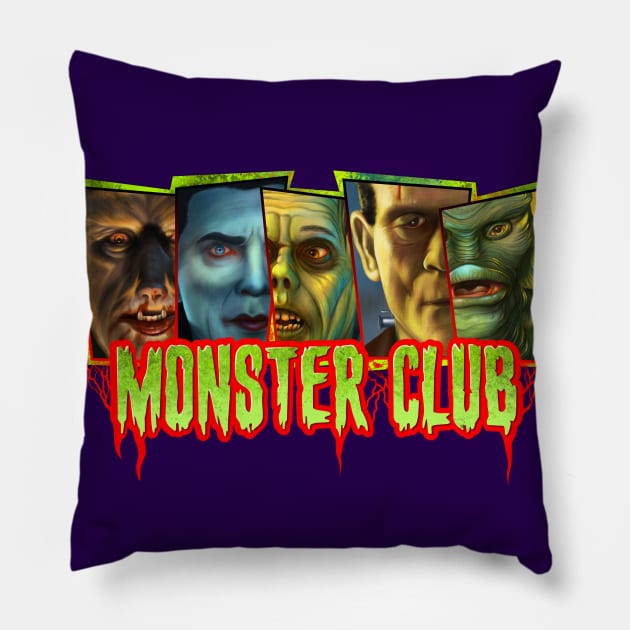 Monster Club Pillow by Rosado