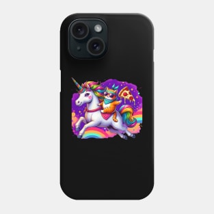 Pizza Unicorn and Cat Lover, Love Eating Pizza Phone Case