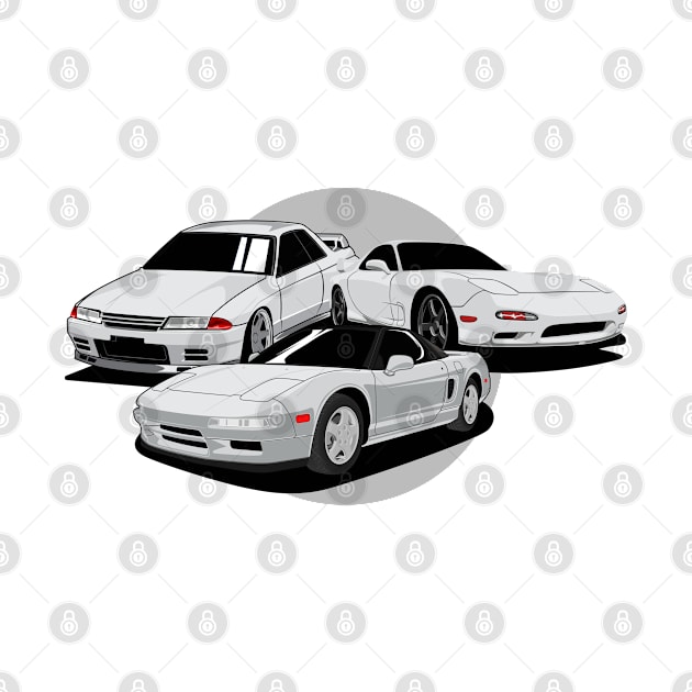 3 legend JDM cars by Car_Designer