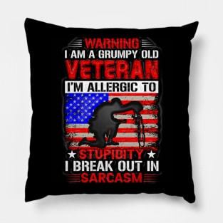 Black Panther Art - USA Army Tagline 8 Pillow