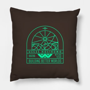 Nostromo Weyland Yutani Ship v02 Pillow