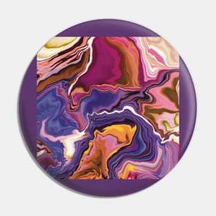 Fluid art in flowing colors for your facemask Pin