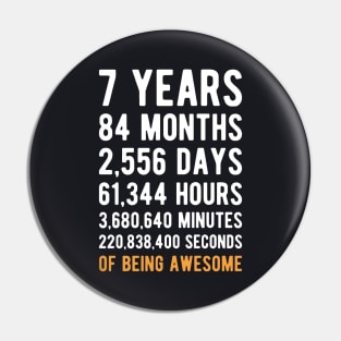 T Years 84 Months Days Hourse Of Being Awesome Pin