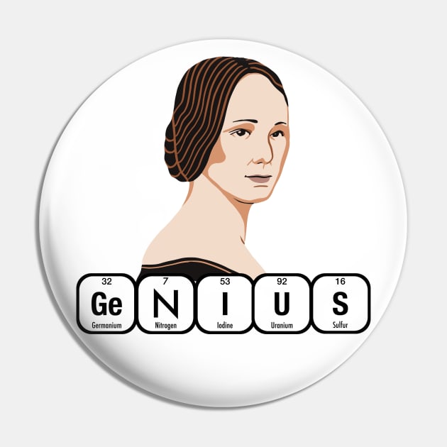 GENIUS Ada Lovelace Pin by firstsapling@gmail.com