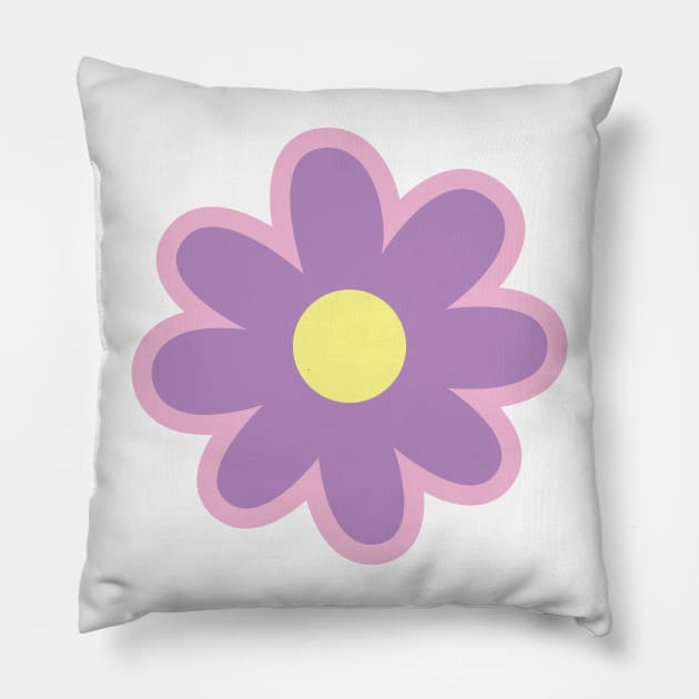 Purple Flower Pillow by CEYLONEX