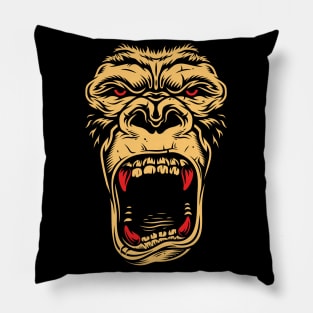 Scary gorilla face Pillow