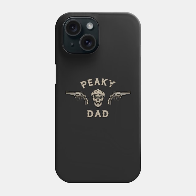 NewsBoy Dad Skull Guns mk3 Phone Case by eyevoodoo