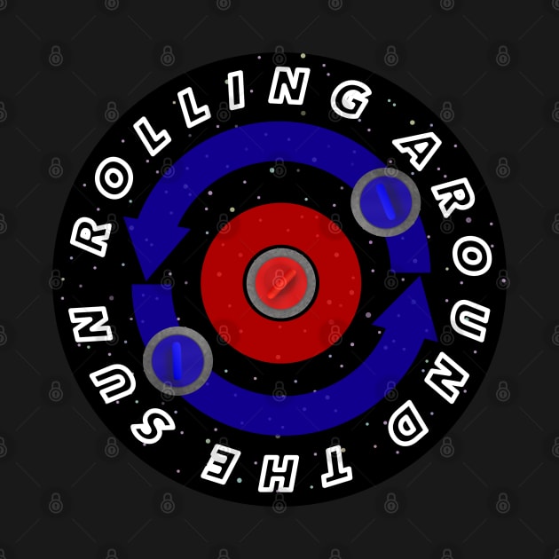 [Apparel&Sticker] Curling Stone rolling like the Earth's orbit by kinocomart