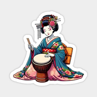 Djembe Geisha Magnet