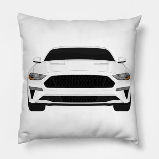 Mustang GT Oxford-White Pillow