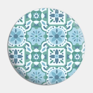 Azulejo #23- vector Portuguese Moorish pattern Pin