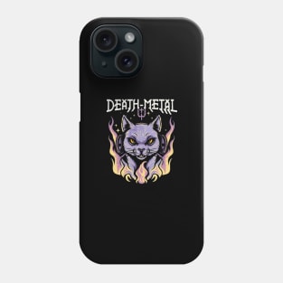 Death Metal Satanic Baphomet Cat Phone Case