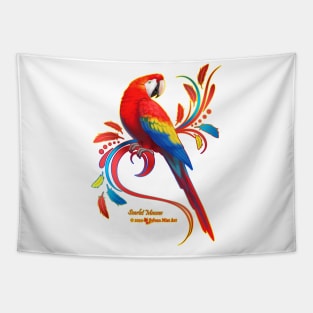 Scarlet Macaw Tapestry