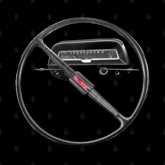 Hillman Imp classic car steering wheel and dash by soitwouldseem