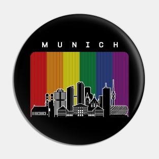 Munich LGBT Rainbow Flag Pin