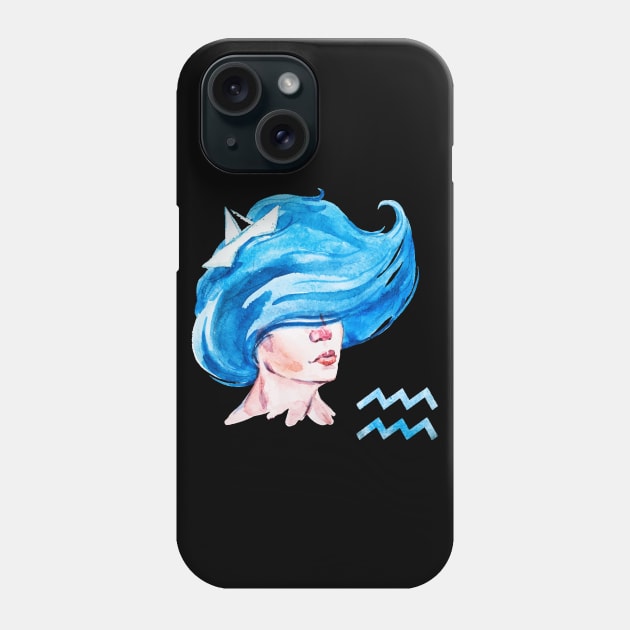 aquarius Phone Case by origamiconcept