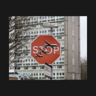 Banksy - Stop War Stop Sign T-Shirt