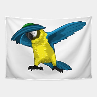 Parrot at Hip Hop Dance Dab Tapestry