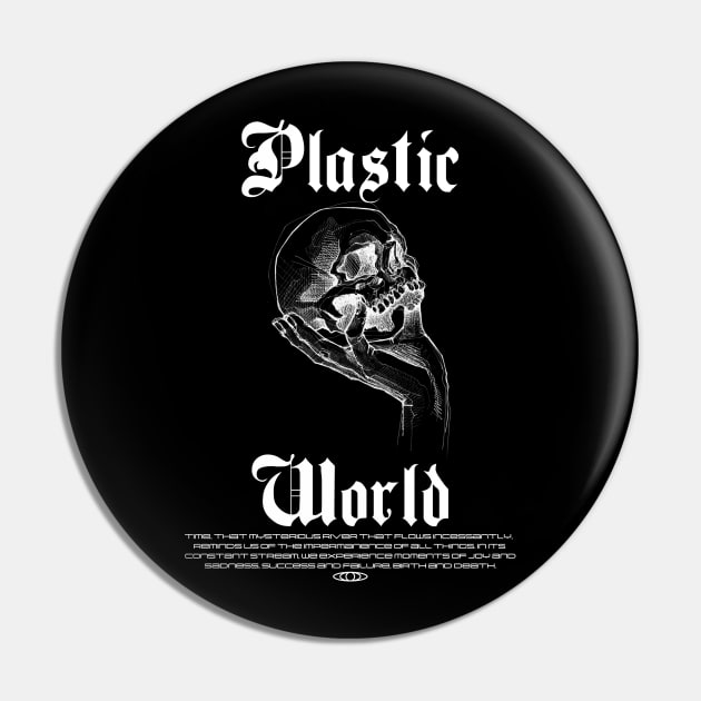 PLASTIC WORLD BLACK Pin by Metrikks