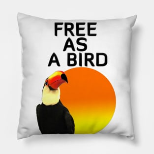 Free as a bird. Pillow