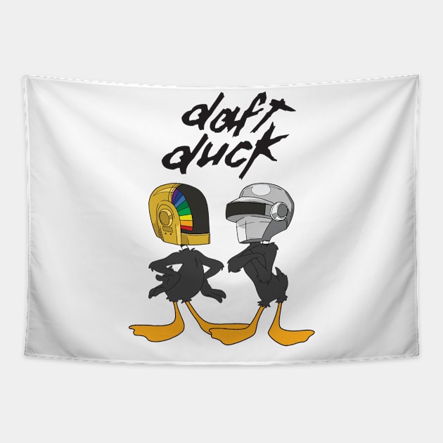 Daft Duck Tapestry by Super Secret Villain