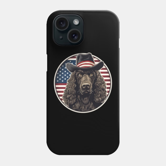 Irish Water Spaniel 4th of July Phone Case by NatashaCuteShop