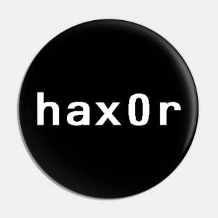 hax0r - White Pin