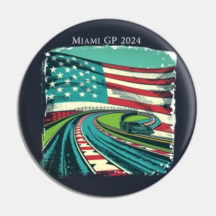 2024 Miami Grand Prix F1 T-Shirt - Merchandise | Unique F1 Tracks Design | Limited Edition | Perfect Gift for Miami F1 Fans Pin