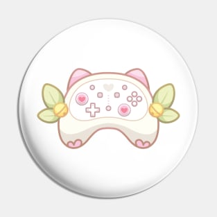 Cute Cozy Pink Gaming Console Cat Ears Controller Pin