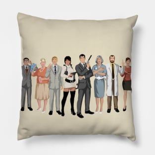 Minimal Archer Cast Pillow