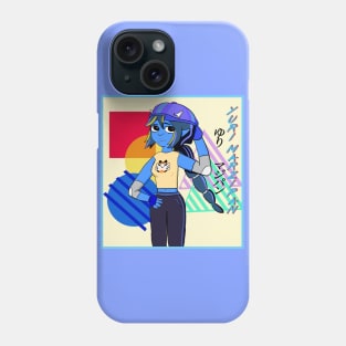 Yuri Marzipan the Oni - Cool Gal (blue scheme w/ streaks) Phone Case